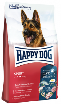 Сухой корм для активных собак с повышенными энергозатратами Happy Dog Sport Adult 28/16 (птица, ягненок)